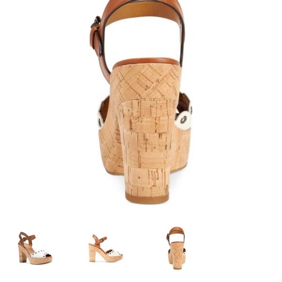 Coach “April” Leather Platform Sandals - Picture 3 of 16